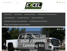 Tablet Screenshot of excelsuspension.com